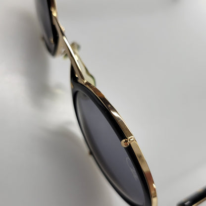 【中古品】【メンズ/レディース】 CAZAL カザール METAL FRAME SUNGLASSES カザール MOD644 メタルフレーム サングラス 203-260817-as-10-izu サイズ：53□12 カラー：ブラック×ゴールド 万代Net店
