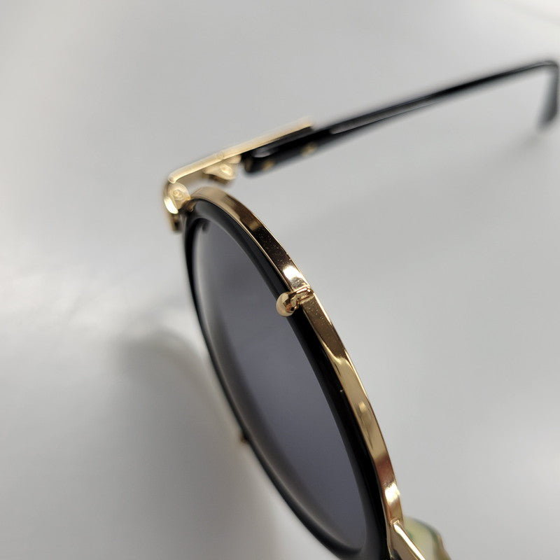 【中古品】【メンズ/レディース】 CAZAL カザール METAL FRAME SUNGLASSES カザール MOD644 メタルフレーム サングラス 203-260817-as-10-izu サイズ：53□12 カラー：ブラック×ゴールド 万代Net店