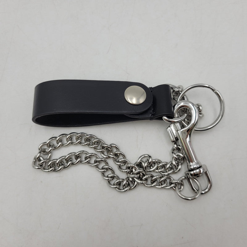 【中古品】【メンズ/レディース】 SUPREME シュプリーム LEATHER CHAIN WALLET レザー チェーン ウォレット 財布 三つ折り財布 200-260818-cs-15-izu カラー：ブラック 万代Net店