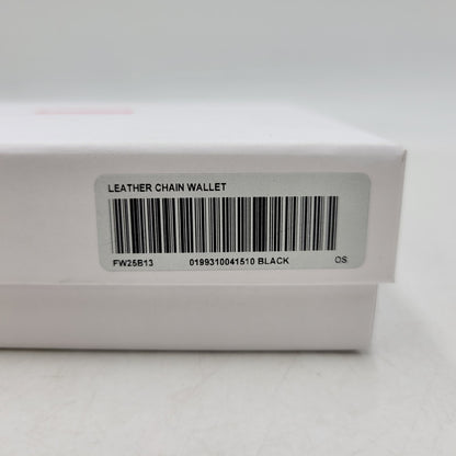 【中古品】【メンズ/レディース】 SUPREME シュプリーム LEATHER CHAIN WALLET レザー チェーン ウォレット 財布 三つ折り財布 200-260818-cs-15-izu カラー：ブラック 万代Net店