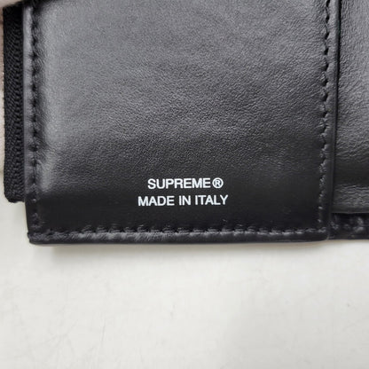 【中古品】【メンズ/レディース】 SUPREME シュプリーム LEATHER CHAIN WALLET レザー チェーン ウォレット 財布 三つ折り財布 200-260818-cs-15-izu カラー：ブラック 万代Net店