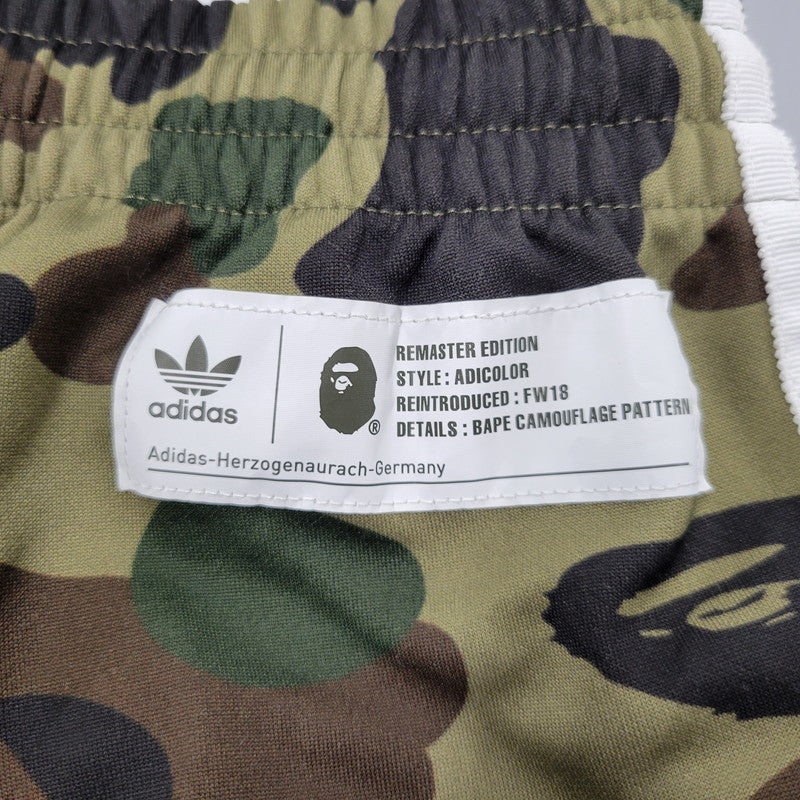 【中古品】【メンズ】 A BATHING APE アベイシングエイプ × ADIDAS アディダス BAPE TRACK PANTS DP0187 トラックパンツ 153-260822-as-03-izu サイズ：L カラー：マルチカラー 万代Net店