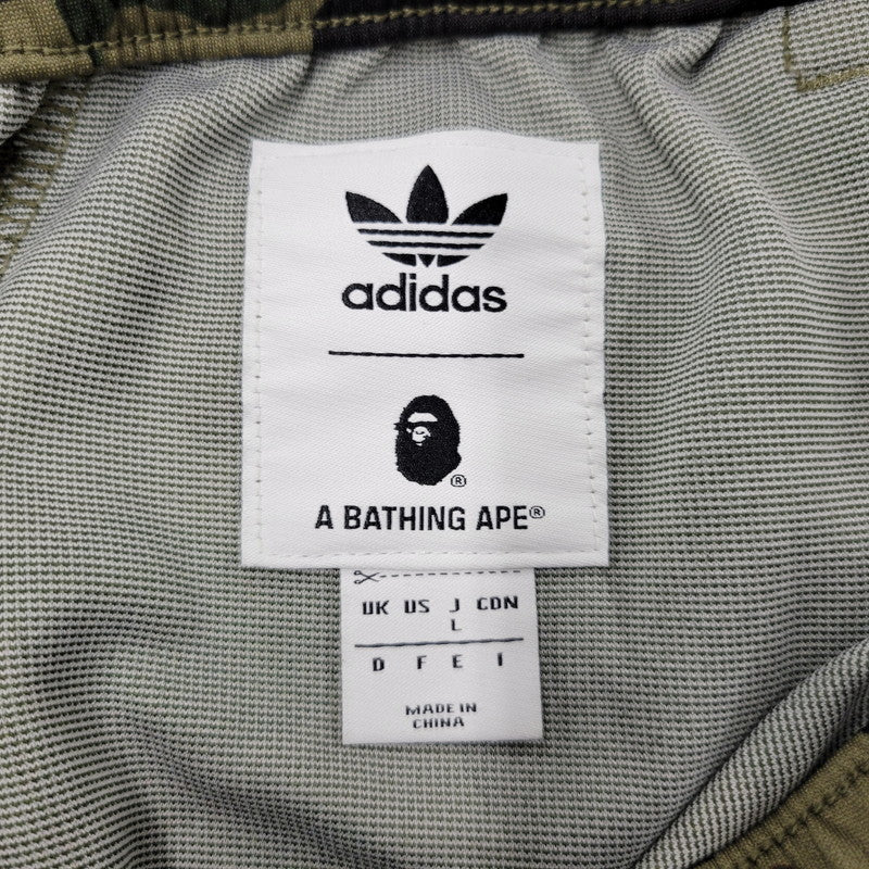 【中古品】【メンズ】 A BATHING APE アベイシングエイプ × ADIDAS アディダス BAPE TRACK PANTS DP0187 トラックパンツ 153-260822-as-03-izu サイズ：L カラー：マルチカラー 万代Net店