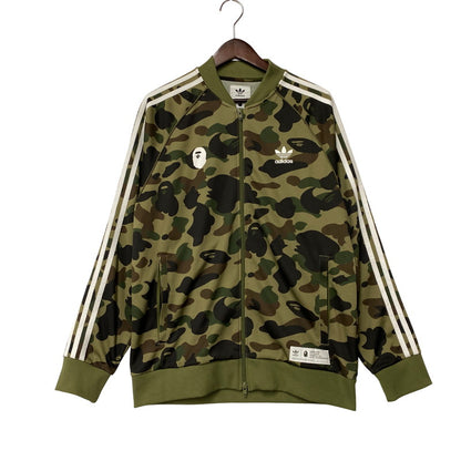 【中古品】【メンズ】 A BATHING APE アベイシングエイプ×ADIDAS アディダス DP0183 BAPE TRACK TOP ベイプ トラック トップ 長袖 142-260821-cs-12-izu サイズ：O カラー：マルチ 万代Net店