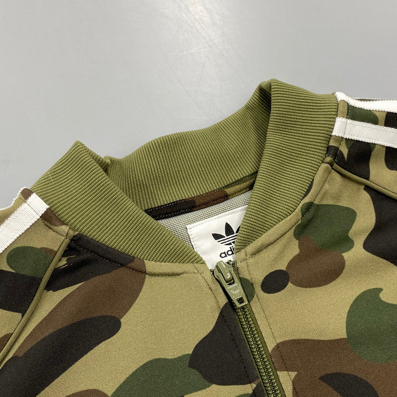 【中古品】【メンズ】 A BATHING APE アベイシングエイプ×ADIDAS アディダス DP0183 BAPE TRACK TOP ベイプ トラック トップ 長袖 142-260821-cs-12-izu サイズ：O カラー：マルチ 万代Net店