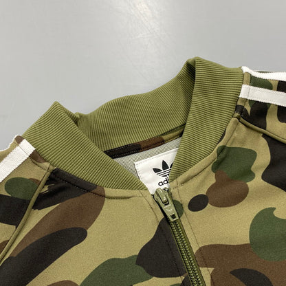 【中古品】【メンズ】 A BATHING APE アベイシングエイプ×ADIDAS アディダス DP0183 BAPE TRACK TOP ベイプ トラック トップ 長袖 142-260821-cs-12-izu サイズ：O カラー：マルチ 万代Net店