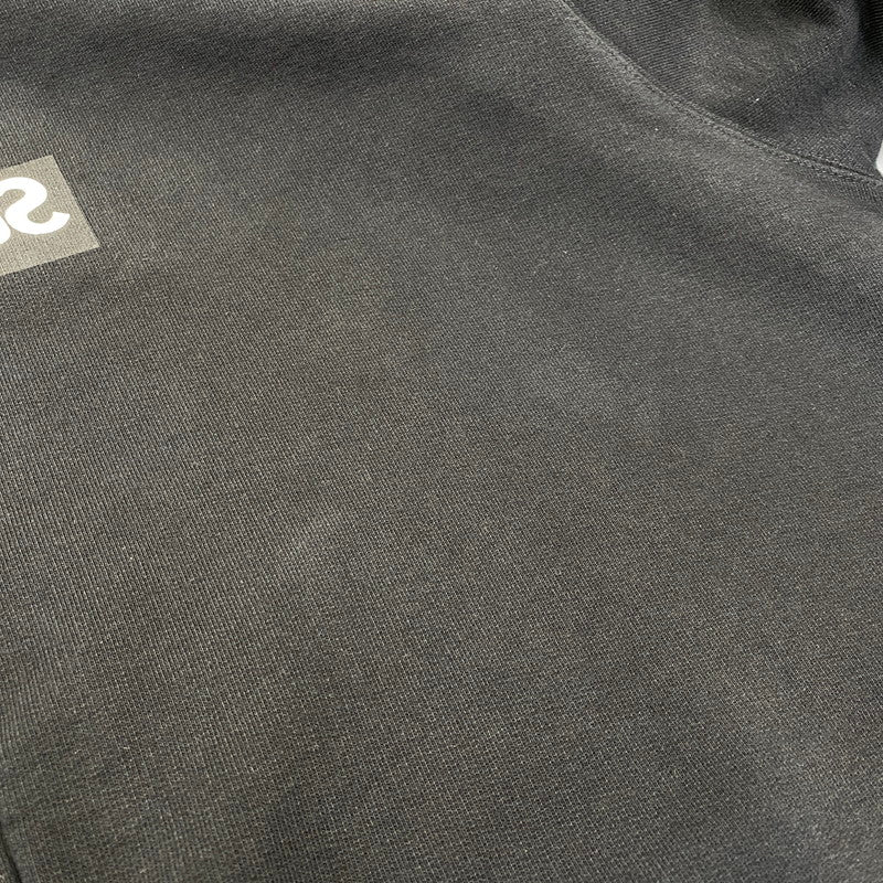 【中古品】【メンズ】 Supreme シュプリーム × COMME DES GARCONS SHIRT コムデギャルソンシャツ SPLIT BOX LOGO HOODED SWEATSHIRT ロゴ パーカー 149-260820-as-04-izu サイズ：L カラー：ブラック 万代Net店