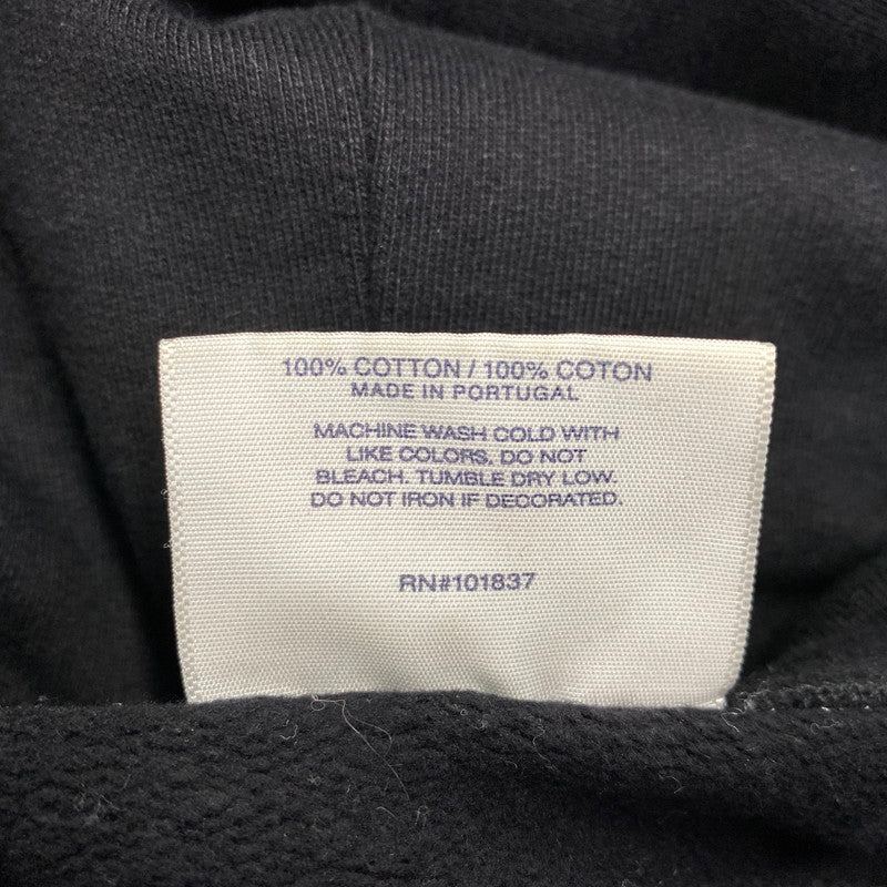 【中古品】【メンズ】 Supreme シュプリーム × COMME DES GARCONS SHIRT コムデギャルソンシャツ SPLIT BOX LOGO HOODED SWEATSHIRT ロゴ パーカー 149-260820-as-04-izu サイズ：L カラー：ブラック 万代Net店