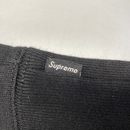 【中古品】【メンズ】 Supreme シュプリーム × COMME DES GARCONS SHIRT コムデギャルソンシャツ SPLIT BOX LOGO HOODED SWEATSHIRT ロゴ パーカー 149-260820-as-04-izu サイズ：L カラー：ブラック 万代Net店