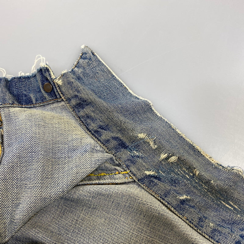 【現状渡し品】【メンズ】 LEVI'S リーバイス 507XX 刻印無し 紙パッチ 両面タブ BIG E 均等 V 2ND DENIM JACKET デニム ジャケット アウター 146-260820-kh-01-izu カラー：インディゴ 万代Net店