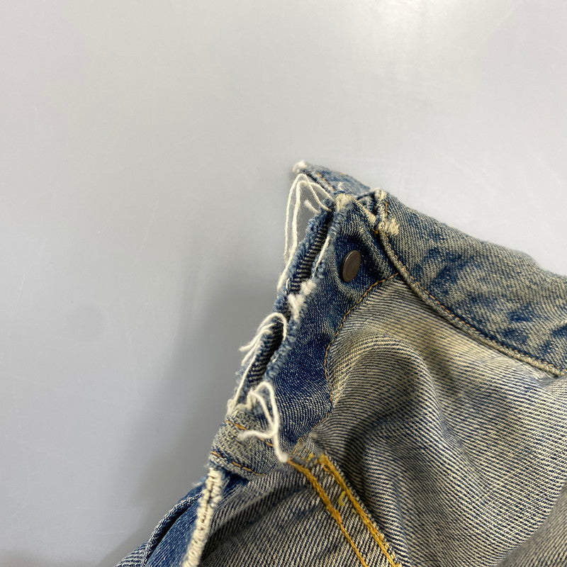 【現状渡し品】【メンズ】 LEVI'S リーバイス 507XX 刻印無し 紙パッチ 両面タブ BIG E 均等 V 2ND DENIM JACKET デニム ジャケット アウター 146-260820-kh-01-izu カラー：インディゴ 万代Net店