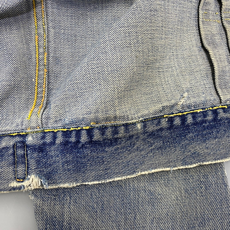 【現状渡し品】【メンズ】 LEVI'S リーバイス 507XX 刻印無し 紙パッチ 両面タブ BIG E 均等 V 2ND DENIM JACKET デニム ジャケット アウター 146-260820-kh-01-izu カラー：インディゴ 万代Net店