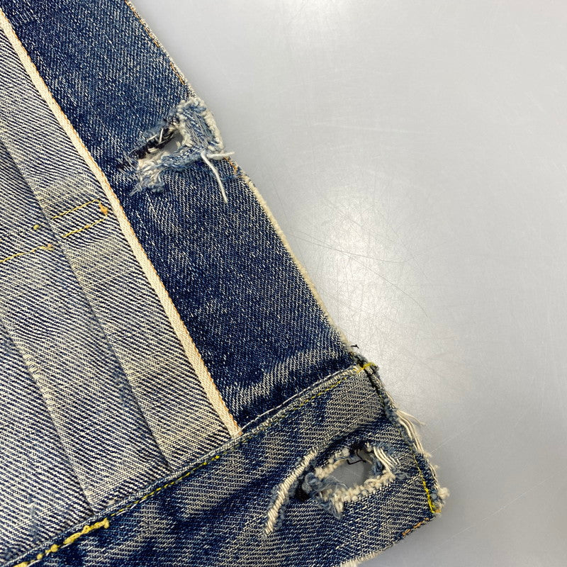 【現状渡し品】【メンズ】 LEVI'S リーバイス 507XX 刻印無し 紙パッチ 両面タブ BIG E 均等 V 2ND DENIM JACKET デニム ジャケット アウター 146-260820-kh-01-izu カラー：インディゴ 万代Net店