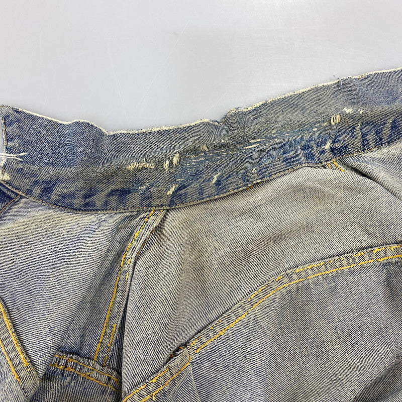 【現状渡し品】【メンズ】 LEVI'S リーバイス 507XX 刻印無し 紙パッチ 両面タブ BIG E 均等 V 2ND DENIM JACKET デニム ジャケット アウター 146-260820-kh-01-izu カラー：インディゴ 万代Net店