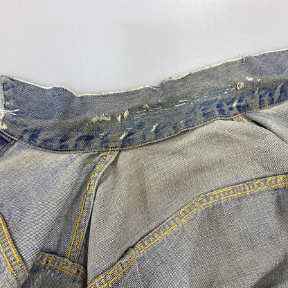 【現状渡し品】【メンズ】 LEVI'S リーバイス 507XX 刻印無し 紙パッチ 両面タブ BIG E 均等 V 2ND DENIM JACKET デニム ジャケット アウター 146-260820-kh-01-izu カラー：インディゴ 万代Net店