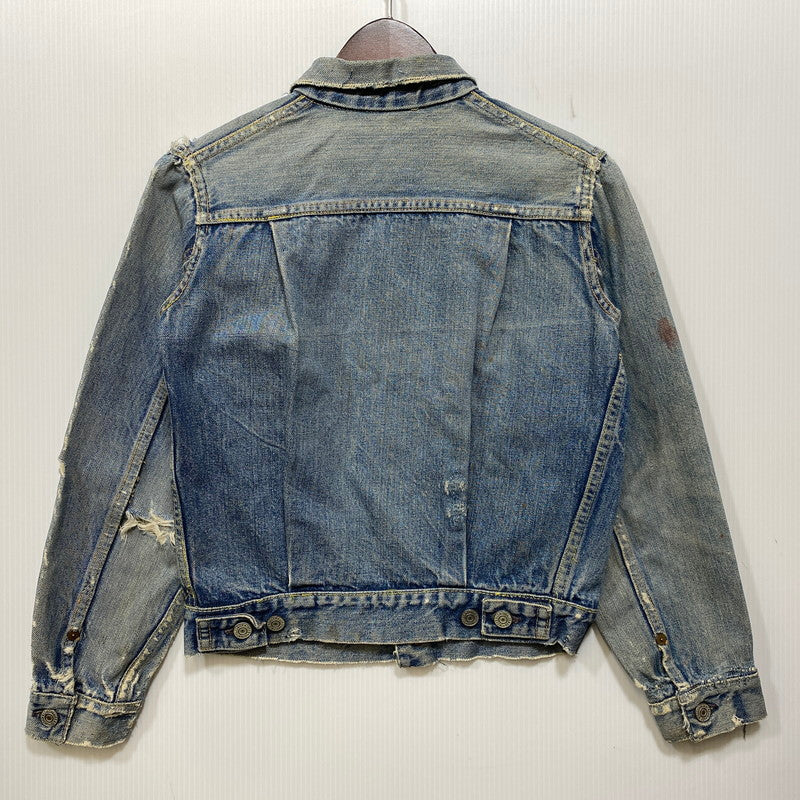 【現状渡し品】【メンズ】 LEVI'S リーバイス 507XX 刻印無し 紙パッチ 両面タブ BIG E 均等 V 2ND DENIM JACKET デニム ジャケット アウター 146-260820-kh-01-izu カラー：インディゴ 万代Net店