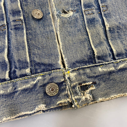 【現状渡し品】【メンズ】 LEVI'S リーバイス 507XX 刻印無し 紙パッチ 両面タブ BIG E 均等 V 2ND DENIM JACKET デニム ジャケット アウター 146-260820-kh-01-izu カラー：インディゴ 万代Net店