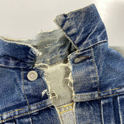 【現状渡し品】【メンズ】 LEVI'S リーバイス 507XX 刻印無し 紙パッチ 両面タブ BIG E 均等 V 2ND DENIM JACKET デニム ジャケット アウター 146-260820-kh-01-izu カラー：インディゴ 万代Net店