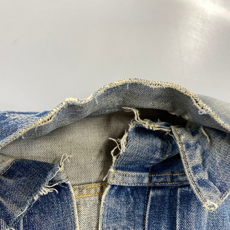 【現状渡し品】【メンズ】 LEVI'S リーバイス 507XX 刻印無し 紙パッチ 両面タブ BIG E 均等 V 2ND DENIM JACKET デニム ジャケット アウター 146-260820-kh-01-izu カラー：インディゴ 万代Net店
