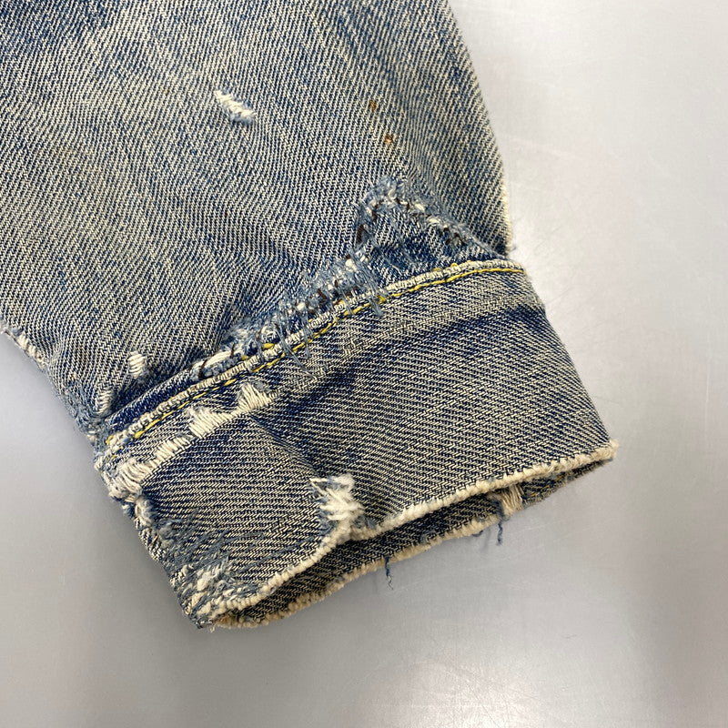 【現状渡し品】【メンズ】 LEVI'S リーバイス 507XX 刻印無し 紙パッチ 両面タブ BIG E 均等 V 2ND DENIM JACKET デニム ジャケット アウター 146-260820-kh-01-izu カラー：インディゴ 万代Net店