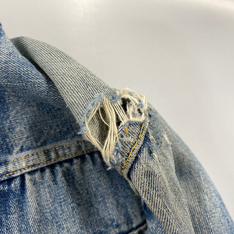 【現状渡し品】【メンズ】 LEVI'S リーバイス 507XX 刻印無し 紙パッチ 両面タブ BIG E 均等 V 2ND DENIM JACKET デニム ジャケット アウター 146-260820-kh-01-izu カラー：インディゴ 万代Net店