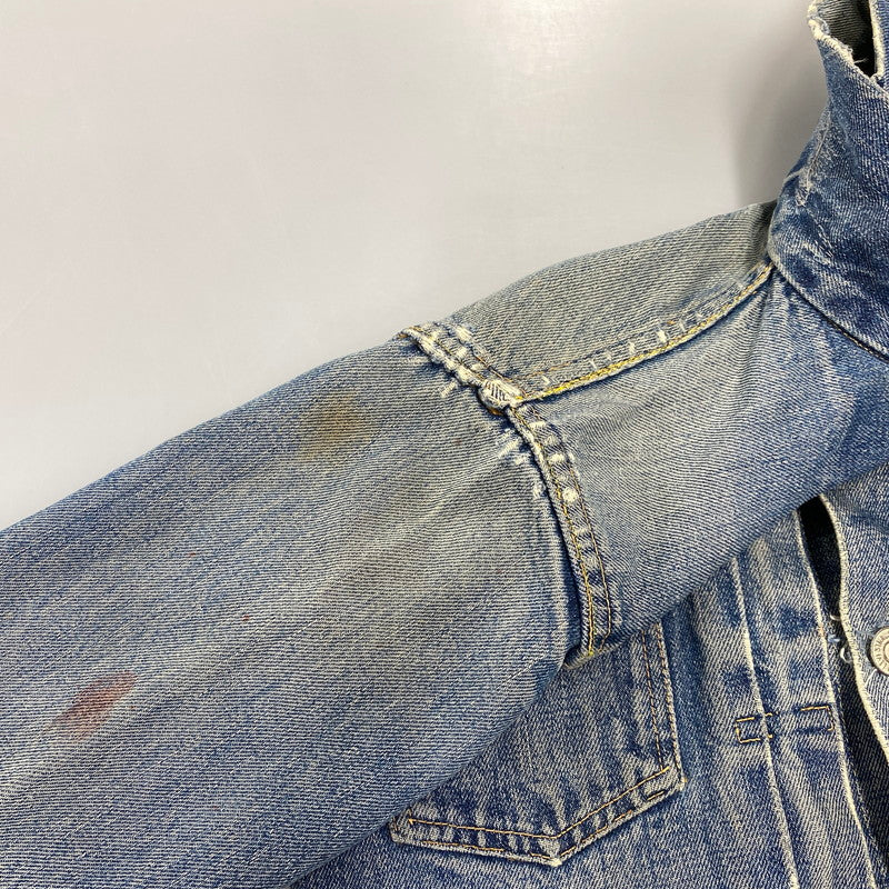 【現状渡し品】【メンズ】 LEVI'S リーバイス 507XX 刻印無し 紙パッチ 両面タブ BIG E 均等 V 2ND DENIM JACKET デニム ジャケット アウター 146-260820-kh-01-izu カラー：インディゴ 万代Net店