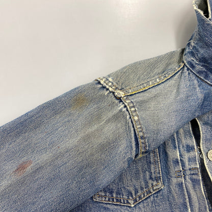 【現状渡し品】【メンズ】 LEVI'S リーバイス 507XX 刻印無し 紙パッチ 両面タブ BIG E 均等 V 2ND DENIM JACKET デニム ジャケット アウター 146-260820-kh-01-izu カラー：インディゴ 万代Net店