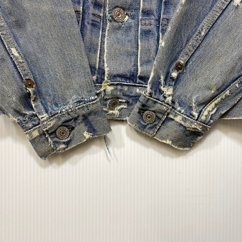 【現状渡し品】【メンズ】 LEVI'S リーバイス 507XX 刻印無し 紙パッチ 両面タブ BIG E 均等 V 2ND DENIM JACKET デニム ジャケット アウター 146-260820-kh-01-izu カラー：インディゴ 万代Net店