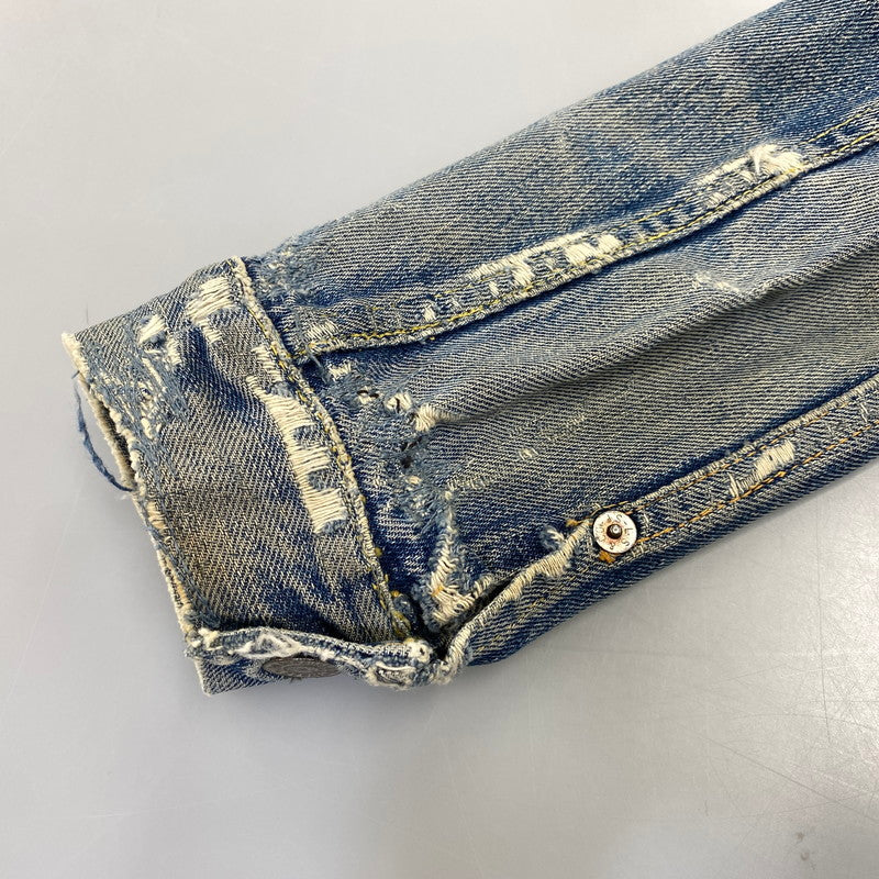 【現状渡し品】【メンズ】 LEVI'S リーバイス 507XX 刻印無し 紙パッチ 両面タブ BIG E 均等 V 2ND DENIM JACKET デニム ジャケット アウター 146-260820-kh-01-izu カラー：インディゴ 万代Net店