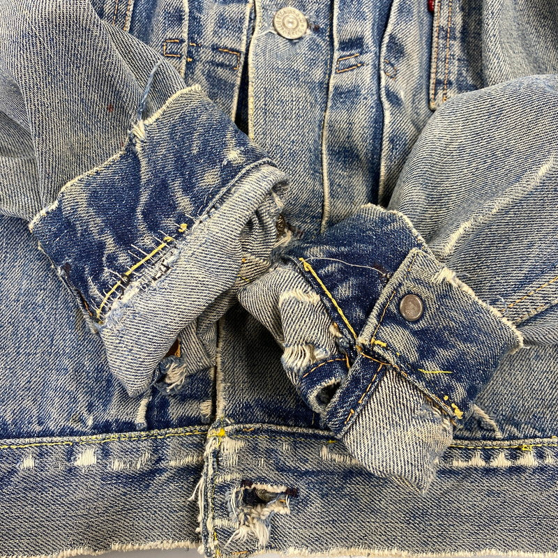 【現状渡し品】【メンズ】 LEVI'S リーバイス 507XX 刻印無し 紙パッチ 両面タブ BIG E 均等 V 2ND DENIM JACKET デニム ジャケット アウター 146-260820-kh-01-izu カラー：インディゴ 万代Net店