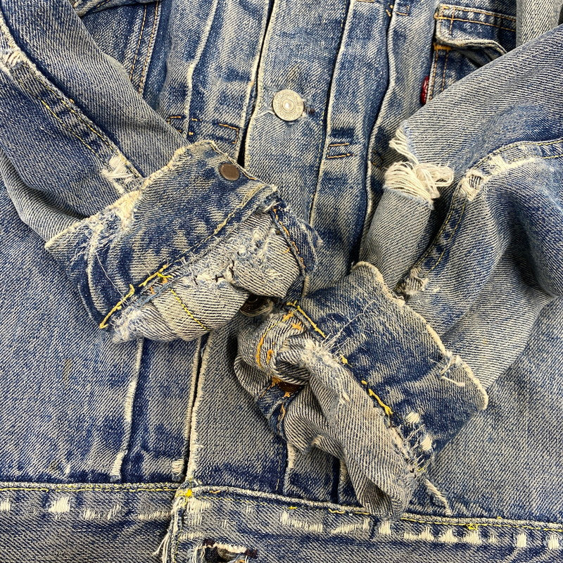 【現状渡し品】【メンズ】 LEVI'S リーバイス 507XX 刻印無し 紙パッチ 両面タブ BIG E 均等 V 2ND DENIM JACKET デニム ジャケット アウター 146-260820-kh-01-izu カラー：インディゴ 万代Net店