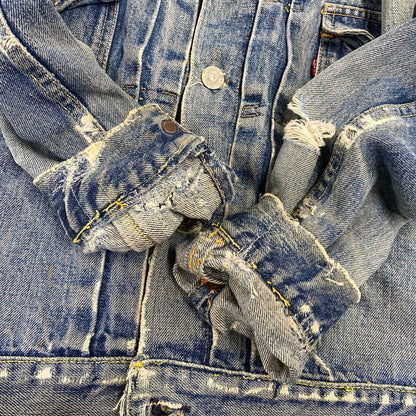 【現状渡し品】【メンズ】 LEVI'S リーバイス 507XX 刻印無し 紙パッチ 両面タブ BIG E 均等 V 2ND DENIM JACKET デニム ジャケット アウター 146-260820-kh-01-izu カラー：インディゴ 万代Net店
