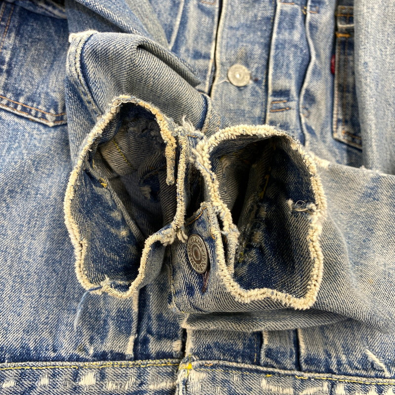 【現状渡し品】【メンズ】 LEVI'S リーバイス 507XX 刻印無し 紙パッチ 両面タブ BIG E 均等 V 2ND DENIM JACKET デニム ジャケット アウター 146-260820-kh-01-izu カラー：インディゴ 万代Net店