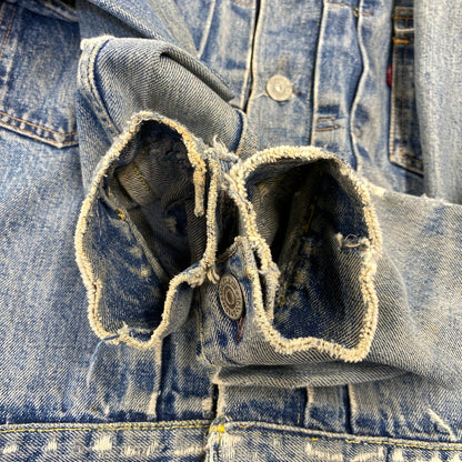 【現状渡し品】【メンズ】 LEVI'S リーバイス 507XX 刻印無し 紙パッチ 両面タブ BIG E 均等 V 2ND DENIM JACKET デニム ジャケット アウター 146-260820-kh-01-izu カラー：インディゴ 万代Net店