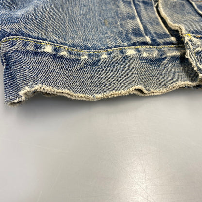 【現状渡し品】【メンズ】 LEVI'S リーバイス 507XX 刻印無し 紙パッチ 両面タブ BIG E 均等 V 2ND DENIM JACKET デニム ジャケット アウター 146-260820-kh-01-izu カラー：インディゴ 万代Net店