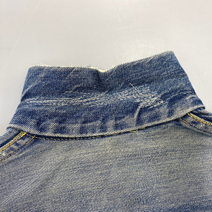 【現状渡し品】【メンズ】 LEVI'S リーバイス 507XX 刻印無し 紙パッチ 両面タブ BIG E 均等 V 2ND DENIM JACKET デニム ジャケット アウター 146-260820-kh-01-izu カラー：インディゴ 万代Net店