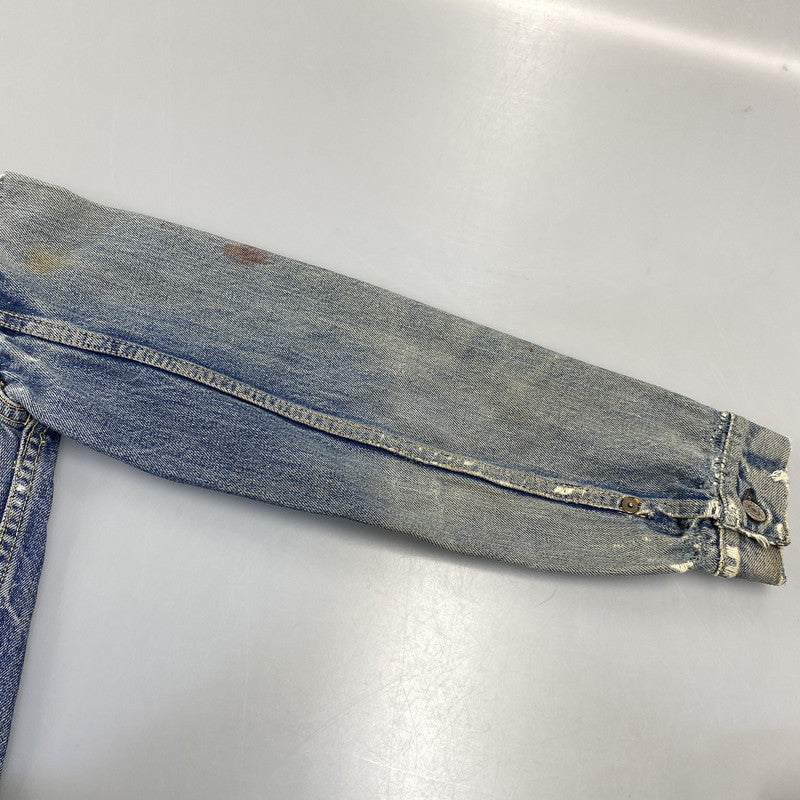 【現状渡し品】【メンズ】 LEVI'S リーバイス 507XX 刻印無し 紙パッチ 両面タブ BIG E 均等 V 2ND DENIM JACKET デニム ジャケット アウター 146-260820-kh-01-izu カラー：インディゴ 万代Net店