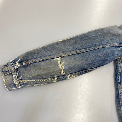 【現状渡し品】【メンズ】 LEVI'S リーバイス 507XX 刻印無し 紙パッチ 両面タブ BIG E 均等 V 2ND DENIM JACKET デニム ジャケット アウター 146-260820-kh-01-izu カラー：インディゴ 万代Net店