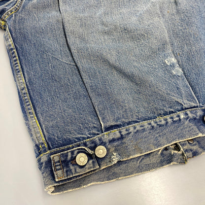 【現状渡し品】【メンズ】 LEVI'S リーバイス 507XX 刻印無し 紙パッチ 両面タブ BIG E 均等 V 2ND DENIM JACKET デニム ジャケット アウター 146-260820-kh-01-izu カラー：インディゴ 万代Net店