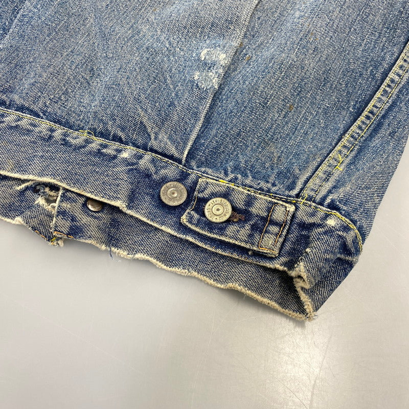 【現状渡し品】【メンズ】 LEVI'S リーバイス 507XX 刻印無し 紙パッチ 両面タブ BIG E 均等 V 2ND DENIM JACKET デニム ジャケット アウター 146-260820-kh-01-izu カラー：インディゴ 万代Net店