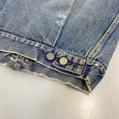 【現状渡し品】【メンズ】 LEVI'S リーバイス 507XX 刻印無し 紙パッチ 両面タブ BIG E 均等 V 2ND DENIM JACKET デニム ジャケット アウター 146-260820-kh-01-izu カラー：インディゴ 万代Net店