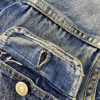 【現状渡し品】【メンズ】 LEVI'S リーバイス 507XX 刻印無し 紙パッチ 両面タブ BIG E 均等 V 2ND DENIM JACKET デニム ジャケット アウター 146-260820-kh-01-izu カラー：インディゴ 万代Net店