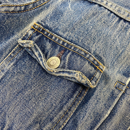 【現状渡し品】【メンズ】 LEVI'S リーバイス 507XX 刻印無し 紙パッチ 両面タブ BIG E 均等 V 2ND DENIM JACKET デニム ジャケット アウター 146-260820-kh-01-izu カラー：インディゴ 万代Net店