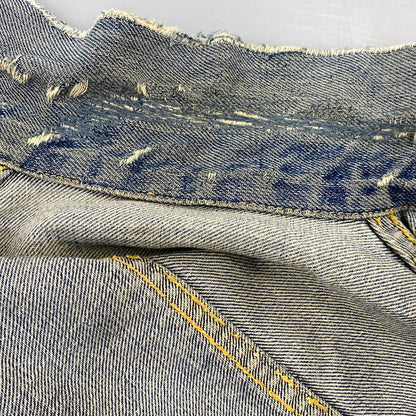 【現状渡し品】【メンズ】 LEVI'S リーバイス 507XX 刻印無し 紙パッチ 両面タブ BIG E 均等 V 2ND DENIM JACKET デニム ジャケット アウター 146-260820-kh-01-izu カラー：インディゴ 万代Net店