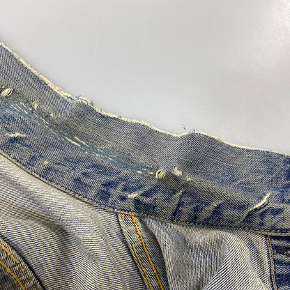 【現状渡し品】【メンズ】 LEVI'S リーバイス 507XX 刻印無し 紙パッチ 両面タブ BIG E 均等 V 2ND DENIM JACKET デニム ジャケット アウター 146-260820-kh-01-izu カラー：インディゴ 万代Net店