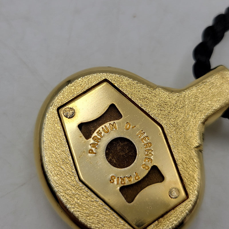 【中古品】【メンズ/レディース】 VINTAGE HERMES ヴィンテージ エルメス PERFUME BOTTLE NECKLACE パフューム ボトル ネックレス アクセサリー 182-260818-cs-18-izu カラー：ゴールド×レッド×ブラック 万代Net店