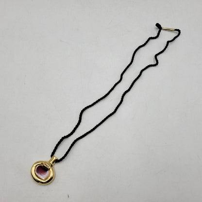 【中古品】【メンズ/レディース】 VINTAGE HERMES ヴィンテージ エルメス PERFUME BOTTLE NECKLACE パフューム ボトル ネックレス アクセサリー 182-260818-cs-18-izu カラー：ゴールド×レッド×ブラック 万代Net店