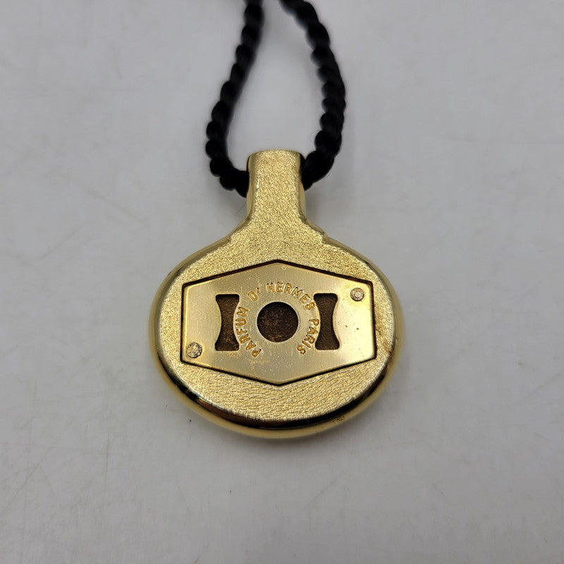 【中古品】【メンズ/レディース】 VINTAGE HERMES ヴィンテージ エルメス PERFUME BOTTLE NECKLACE パフューム ボトル ネックレス アクセサリー 182-260818-cs-18-izu カラー：ゴールド×レッド×ブラック 万代Net店