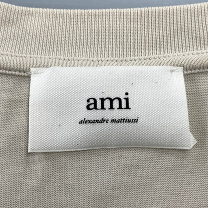【中古品】【メンズ】 AMI PARIS アミパリス UTS025.726 AMI DE COEUR T-SHIRT アミ ドゥ クール Tシャツ トップス 半袖 141-260821-cs-10-izu サイズ：XXL カラー：ベージュ 万代Net店
