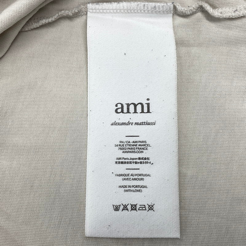 【中古品】【メンズ】 AMI PARIS アミパリス UTS025.726 AMI DE COEUR T-SHIRT アミ ドゥ クール Tシャツ トップス 半袖 141-260821-cs-10-izu サイズ：XXL カラー：ベージュ 万代Net店